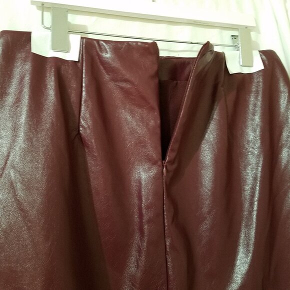 Edited by Hunter McGrady Women’s Faux Leather Skirt – Black – Size 12 –Brand NEW - Picture 11 of 16